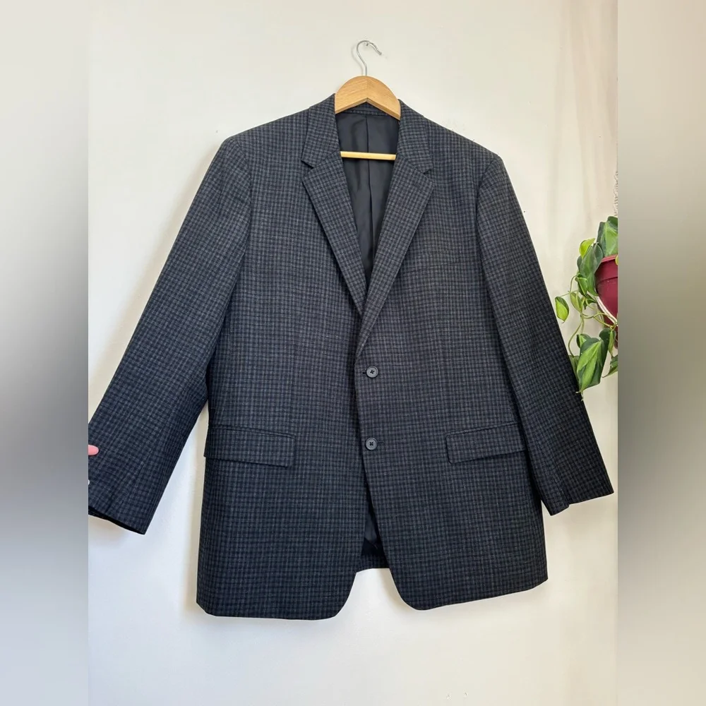 Theory Standard Checked Blazer In Wool - Picture 5 of 13